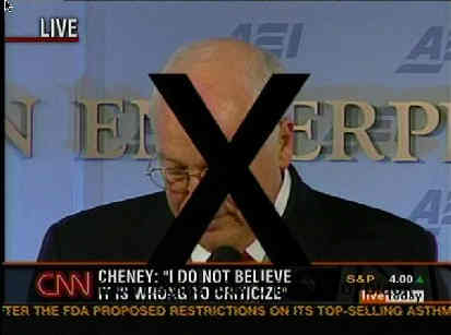 CNN Xes Cheney
