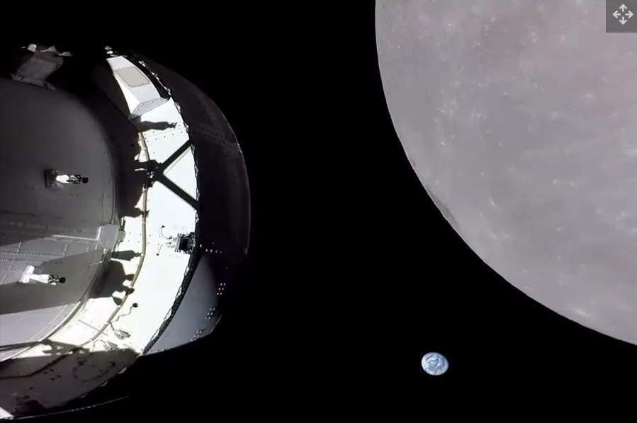 At NASA’s Artemis 1 Orion spacecraft aces close moon flyby